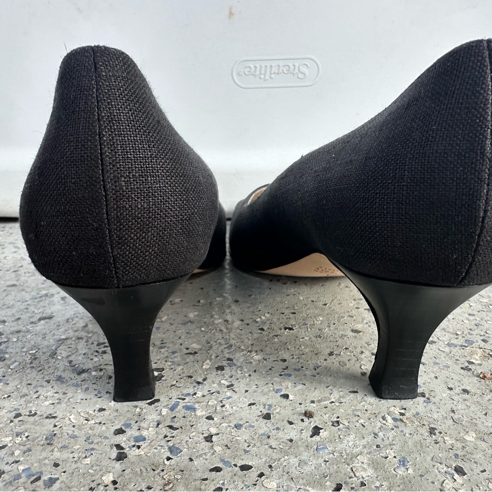 Talbots Black Pointed Toe Heels - image 3